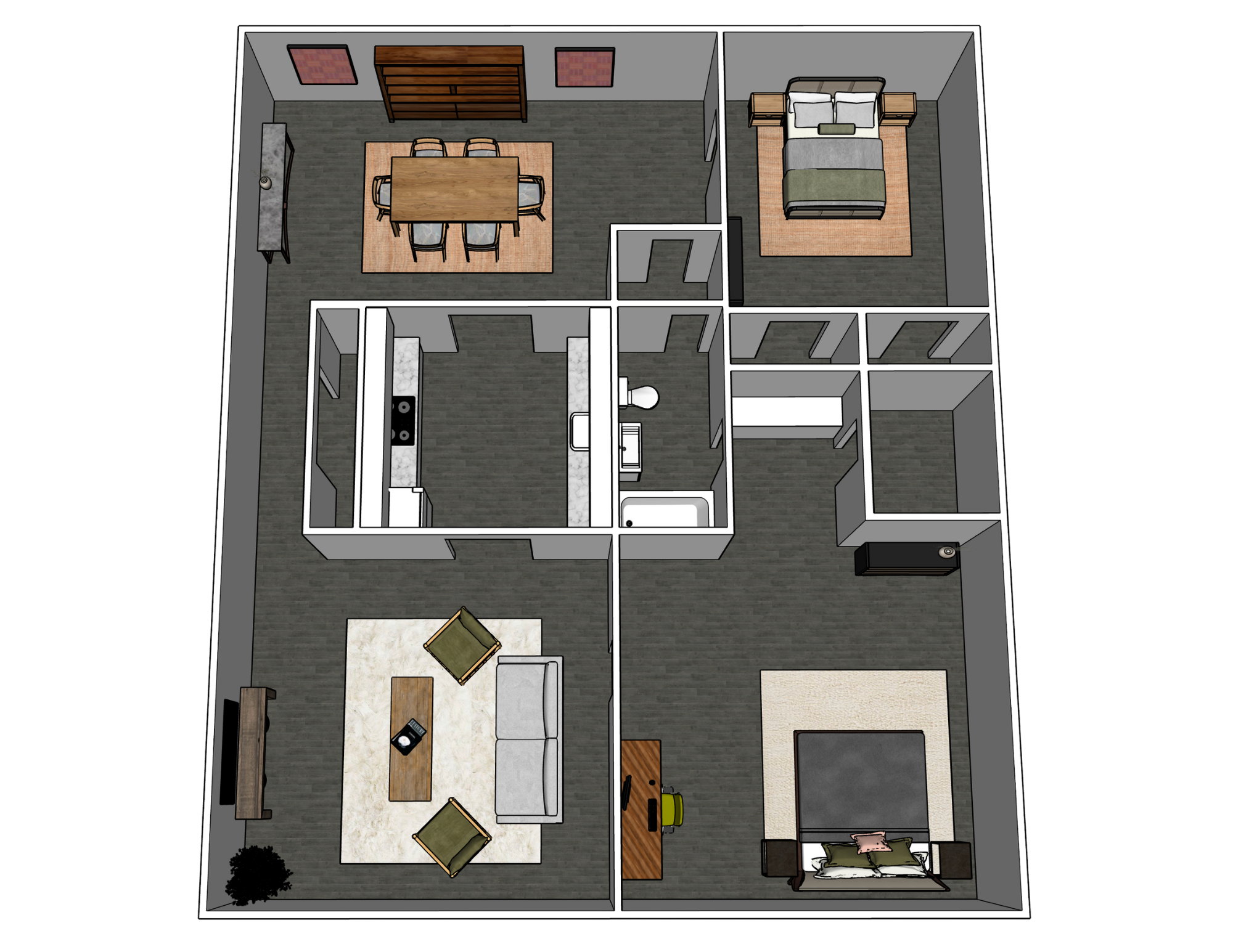A1 3D Floor plan rendering